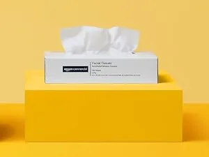 AmazonCommercial 2-Ply White Flat Box Facial Tissue|Bulk for Business|FSC Certified|100 Sheets per Box (30 Boxes )(8" x 8" Sheet) - Flat Tissue Box