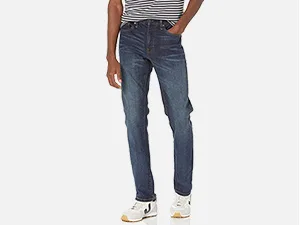 Amazon Essentials Men's Slim-Fit Stretch Golf Pant Recycled Polyester Blend Black 34W x 32L - mens jeans