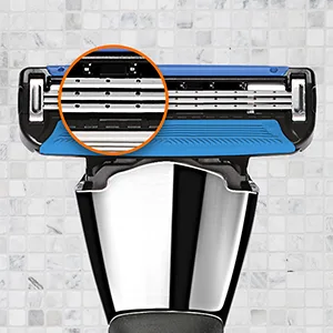 Amazon Brand - Solimo 3-Blade Razor Refills for Men with Dual Lubrication, 12 Cartridges (Fits Solimo Razor Handles only) 12 Count (Pack of 1) Refills - Amazon Solimo 3 Blade Mens Razor blade