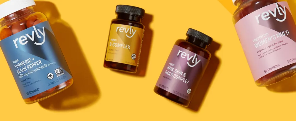 Amazon Brand - Revly Collagen Peptides + Vitamin C, 2500 mg Collagen Peptides per Serving, 90 Tablets, 1 Month Supply - Revly vitamins, supplements and nutrition