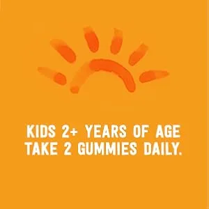 Amazon Brand - Mama Bear Organic Kids Multivitamin, 60 Gummies, 1 Month Supply (Packaging May Vary) Multivitamin Only - Usage directions
