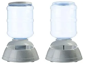 Amazon Basics Gravity Pet Food Feeder and Water Dispensers Waterer Small - Amazon Basics