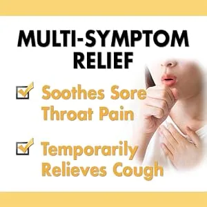 Amazon Basic Care Sugar Free Honey Lemon Cough Drops 140ct (Previously SoundHealth) - Soothes Sore Throat, Temporary cough relief