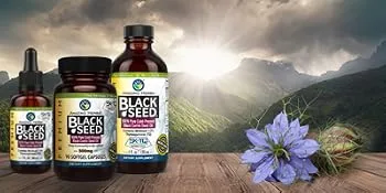 Amazing Herbs Premium Black Seed Oil - Cold Pressed Nigella Sativa Aids in Digestive Health, Immune Support, Brain Function, Joint Mobility, Gluten Free, Non GMO - 4 Fl Oz - Amazing Herbs