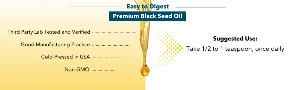 Amazing Herbs Premium Black Seed Oil - Cold Pressed Nigella Sativa Aids in Digestive Health, Immune Support, Brain Function, Joint Mobility, Gluten Free, Non GMO - 4 Fl Oz - easy to digest