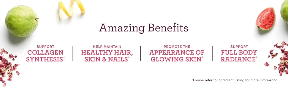 Amazing Grass GLOW Vegan Collagen Support with Biotin and Plant Based Protein Powder, Vanilla Honeysuckle, 15 Servings GLOW Vanilla Honeysuckle - Amazing Benefits