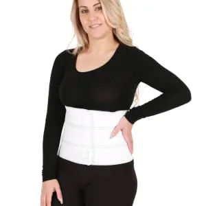 AltroCare 3 Panel, 9" Postpartum Abdominal Binder & Belly Band. Size S/M stretches to fit 30" to 45". Small/Medium (Pack of 1) - Abdominal Binder