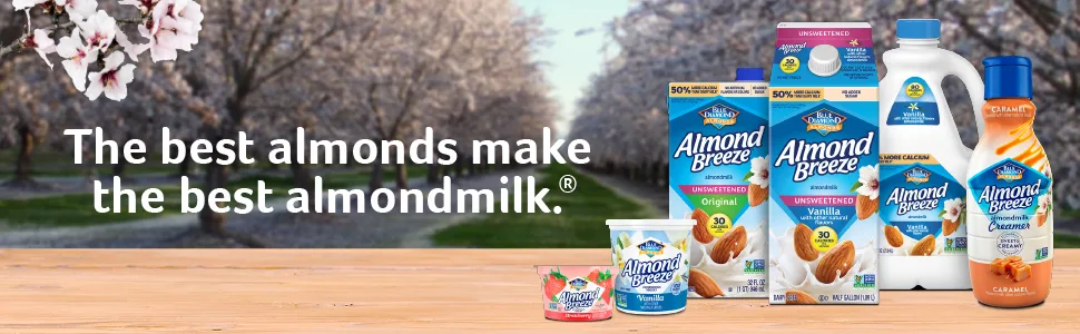 Almond Breeze Blue Diamond, Almond milk, Lactose free, Vanila, 64 Oz Vanilla 64 Fl Oz - unspecified