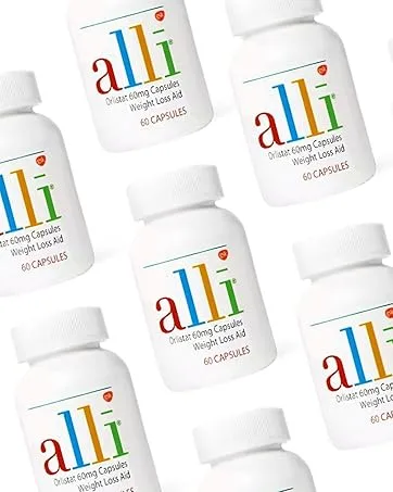 alli Diet Weight Loss Supplement Pills Non prescription weight loss aid 60 count(Pack of 1) - Alli