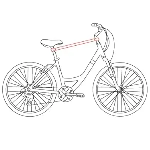 Allen Sports Crossbar for Transport on Step-Through Style Bikes Black - Step through