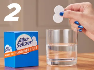 Alka-Seltzer Hangover Relief Effervescent Tablets Formulated for Fast Relief of Headaches, Body Aches and Mental Fatigue, 60CT (20ct x 3) Bundle - Hydration packets