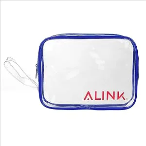 ALINK 16pcs Travel Size Toiletry Bottles Set, TSA Approved Clear Cosmetic Makeup Liquid Containers with Zipper Bag - adsf