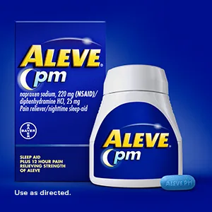 Aleve PM Caplets, 20 Count - Aleve Caplets Pain Reliever Long Lasting Fever Reducer Strong Minor Aches Relief Arthritis Headache