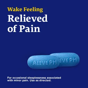 Aleve PM Caplets, 20 Count - Aleve Caplets Pain Reliever Long Lasting Fever Reducer Strong Minor Aches Relief Arthritis Headache