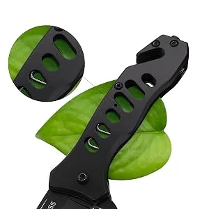 ALBATROSS EDC Cool Sharp Tactical Folding Pocket Knife,SpeedSafe Spring Assisted Opening Knifes with Liner Lock,Pocketclip,Glass Breaker,Seatbelt Cutter Black - product information 2