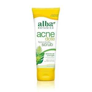 Alba Botanica Acnedote Maximum Strength Face & Body Scrub, 8 Oz - Alba Botanica Acnedote Maximum Strength Face & Body Scrub