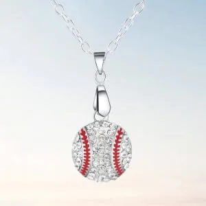 COLLBATH Necklaces A Necklace Crucifix Pendant Baseball Chain Silver Pendant Jewelry Sports Accessories - product information 1
