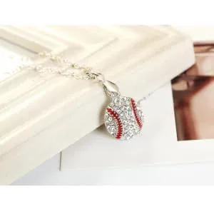 COLLBATH Necklaces A Necklace Crucifix Pendant Baseball Chain Silver Pendant Jewelry Sports Accessories - product information 2