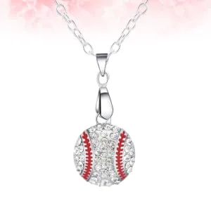 COLLBATH Necklaces A Necklace Crucifix Pendant Baseball Chain Silver Pendant Jewelry Sports Accessories - product information 3