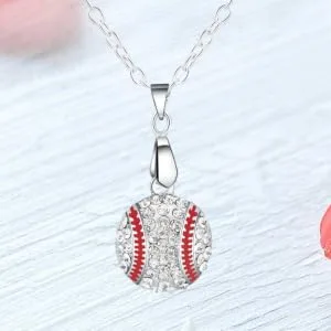 COLLBATH Necklaces A Necklace Crucifix Pendant Baseball Chain Silver Pendant Jewelry Sports Accessories - product information 6