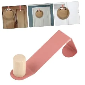 WHAMVOX Door Hook Wall Mounted Clothes Rack Door Clothes Hanger Hook No Punching Bedroom Door - product information 2