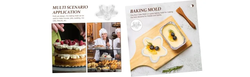RORPOIR Food Mold Rolls Baking Tool Mold Mini Muffin Mini Baking Pans Cheesecake Pan Cake Mold 3D Bread Pan Celebrity 14X14X4CM Silver - product information 1