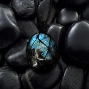 COLLBATH Labradorite Pendant Necklace Chokers for Girls Pendant Labradorite Miss Crystals Necklaces - product information 3