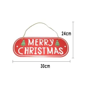 ORFOFE Emblems Ornament Christmas Signs Iron Christmas Door Signs Decorations Decorative Items Window - product information 6