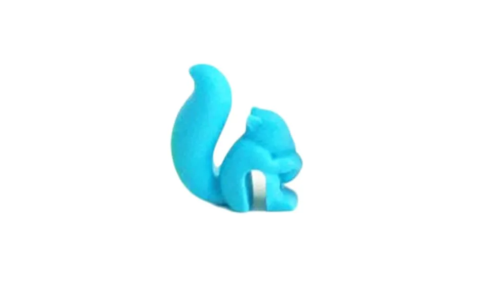 WHAMVOX 5pcs Squirrel Holder Bag Silicone Tea Blue medium As Shown - product information 2