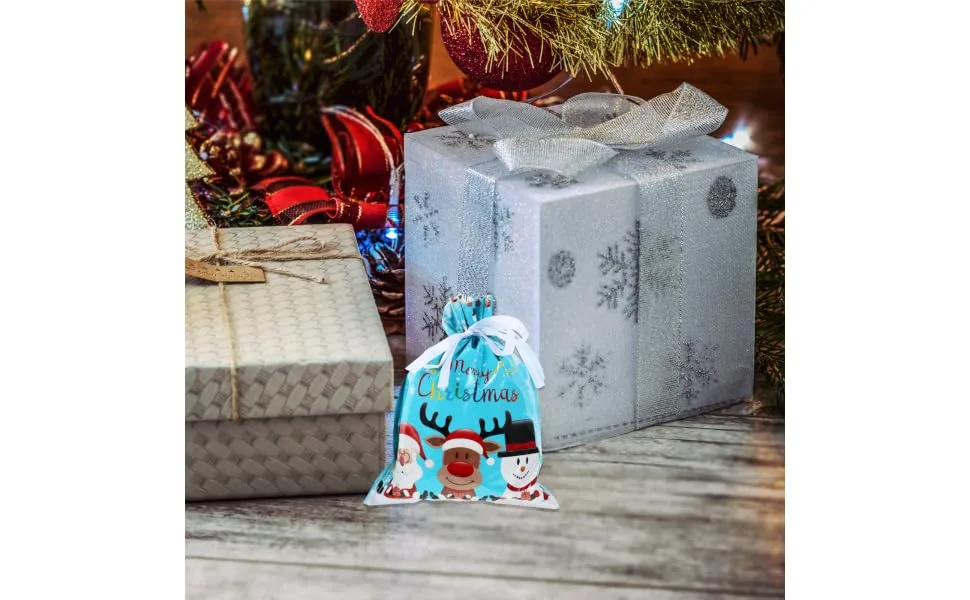 COLLBATH 6 Pcs Biscuit Drawstring Bag Candy Bags Candy Bags Children Candy Bag Christmas Packing Bag - product information 1