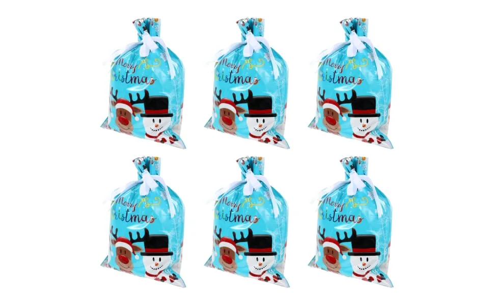 COLLBATH 6 Pcs Biscuit Drawstring Bag Candy Bags Candy Bags Children Candy Bag Christmas Packing Bag - product information 5