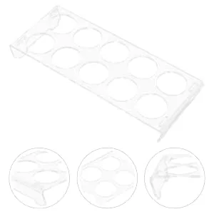 BUGUUYO Fridge Eggs Egg Organizer for Refrigerator Egg Dispenser Egg Storage Container Egg Carton Can Put - product information 2
