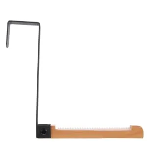 VILLFUL Door Hook Wall Mount Hooks Closet Hooks for Wall Cement Over The Door Rack Towel Hook Nail 17.5X16CM Black - product information 6