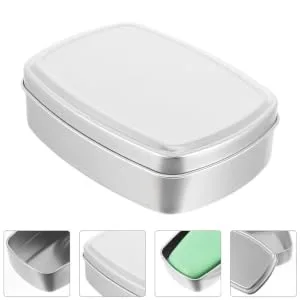 BUGUUYO 5pcs Box Balm Box Candy Jar Empty Cans Candy Case Aluminum Soap Boxes Metal Case Portable Candy Box - product information 1