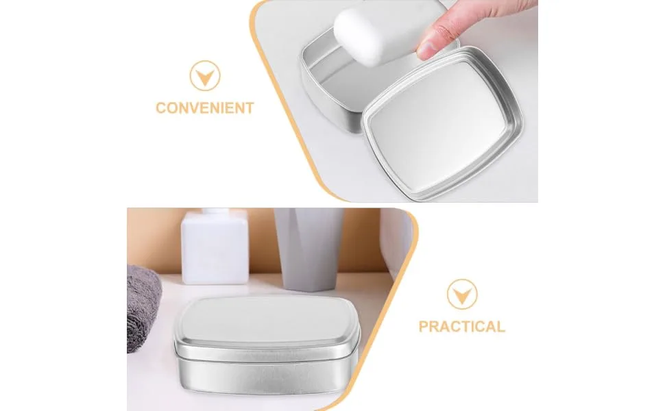 BUGUUYO 5pcs Box Balm Box Candy Jar Empty Cans Candy Case Aluminum Soap Boxes Metal Case Portable Candy Box - product information 5