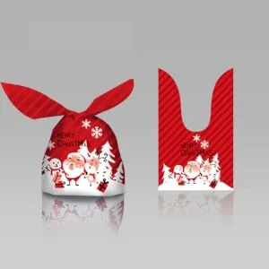 SEWOART 100pcs Rabbit Wrapping Adorable Party Printed Nougat Bags Biscuit Design Candy Pouches - product information 2