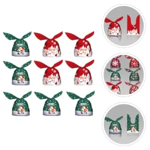 SEWOART 100pcs Rabbit Wrapping Adorable Party Printed Nougat Bags Biscuit Design Candy Pouches - product information 4