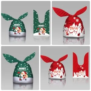 SEWOART 100pcs Rabbit Wrapping Adorable Party Printed Nougat Bags Biscuit Design Candy Pouches - product information 5