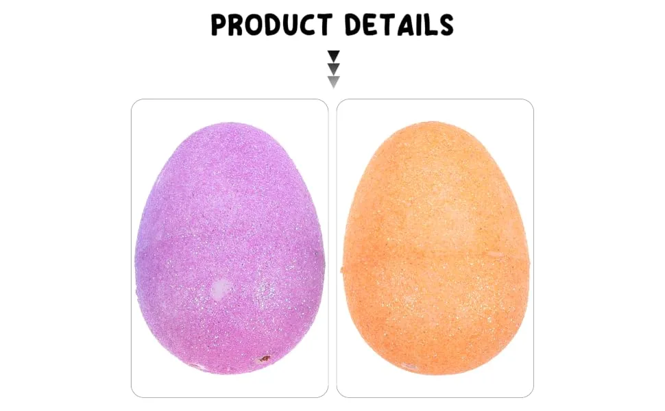 WHAMVOX 20pcs Open Shell Eggs Ornament Boxes Basket Decor Easter Party Favors Supplies Toy Egg Shape 1 - product information 2
