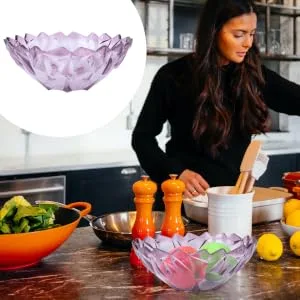 1pc Transparent Dried Fruit Plate Desktop Storage Tray re-usable 24X24CM As Shown - product information 3