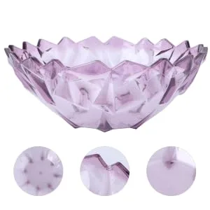 1pc Transparent Dried Fruit Plate Desktop Storage Tray re-usable 24X24CM As Shown - product information 4
