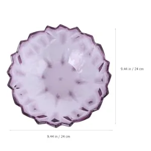 1pc Transparent Dried Fruit Plate Desktop Storage Tray re-usable 24X24CM As Shown - product information 5