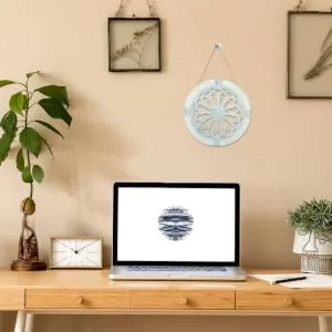 WHAMVOX Pattern Disc vintage signs vintage decor Metal Wall Art Decor Round Wall Ornament pendant manual 20x20cm Grey - product information 5