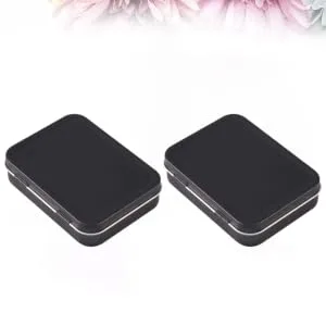Gatuida Goth Skull Earrings 8pcs Box Metal Tin Cans Empty Can Travel Survive Portable Chinese Writing Brush Size 2 Black - product information 6