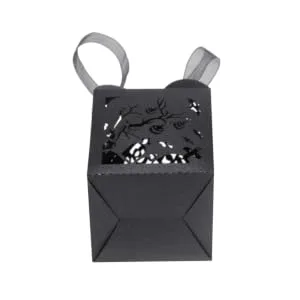 Anneome 50pcs box Black Style Creative Hollow Candy Can Exquisite Container Halloween Branch - product information 2