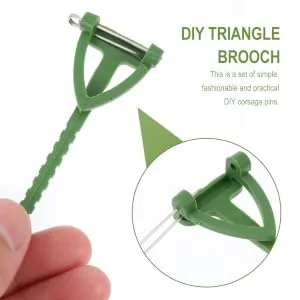 1 Set 100pcs Diy Corsage Material Plant Magnets Boutonniere Flower Brooch Accessories T-shape Brooch - product information 2
