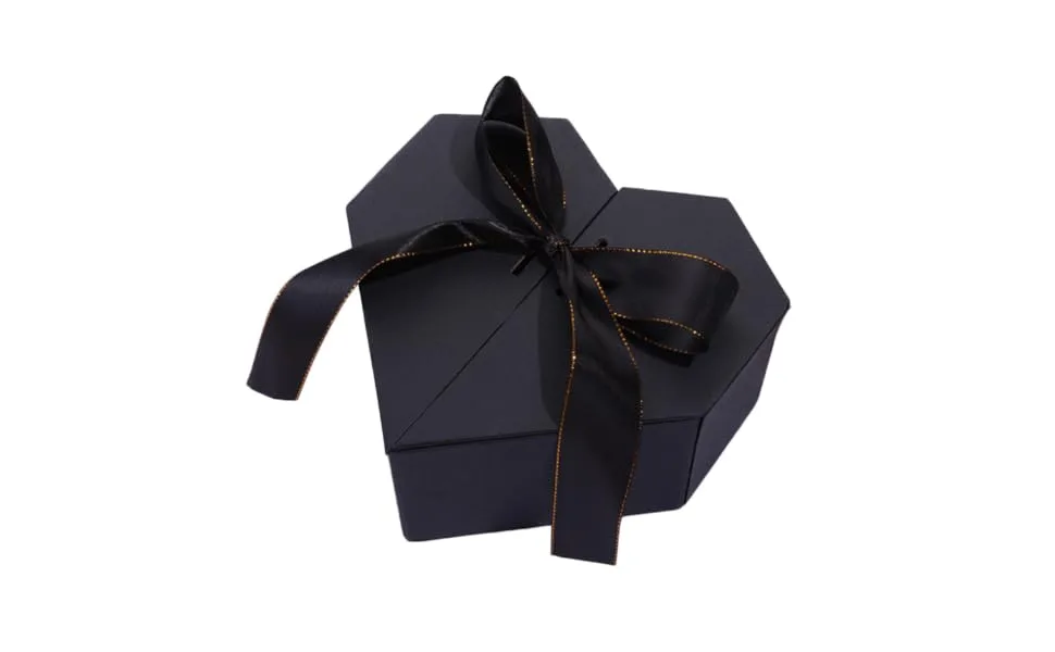 FUNOMOCYA Box Valentine Romantic Wrapping Decorative Aging Birthday Case Ribbon Heart-shaped - product information 1