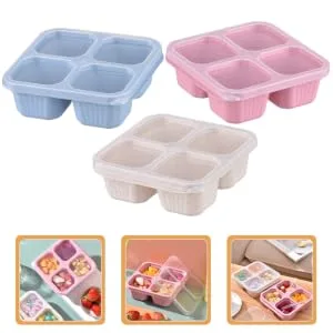 NAMOARLY 3pcs decor snack case sweet storage case nuts container packing box tasty make tea dried fruit - product information 2