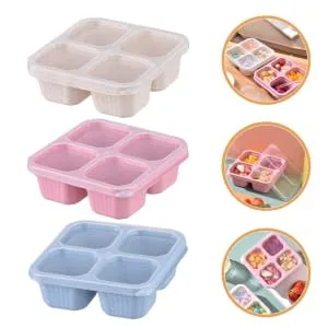 NAMOARLY 3pcs decor snack case sweet storage case nuts container packing box tasty make tea dried fruit - product information 3