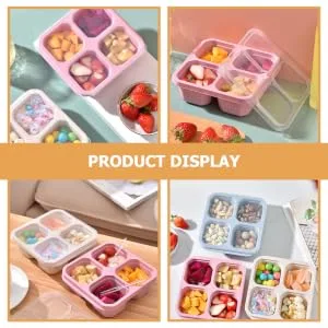 NAMOARLY 3pcs decor snack case sweet storage case nuts container packing box tasty make tea dried fruit - product information 6